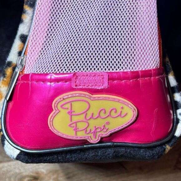 9” Pucci Pups Battat Leopard Print Heart Plush Stuffed Animal Carrier EPC - Picture 3 of 9